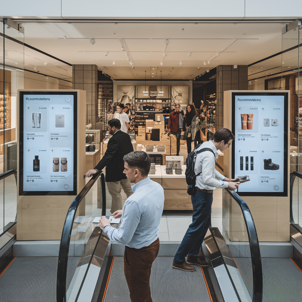 Magasin avec des recommandations produits IA