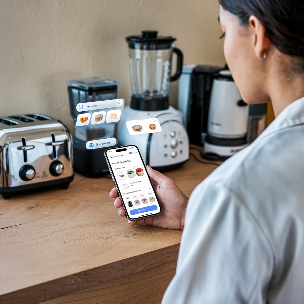 Assistant numérique sur smartphone avec suggestions personnalisées